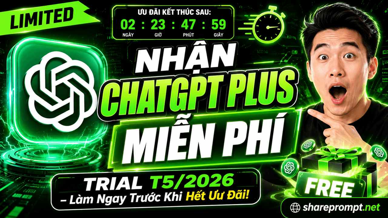 Free Trial ChatGPT Plus T5-2026