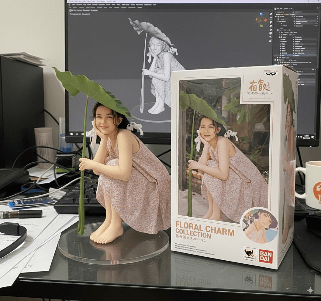 Prompt tạo mô hình Figure 3D trên Gemini