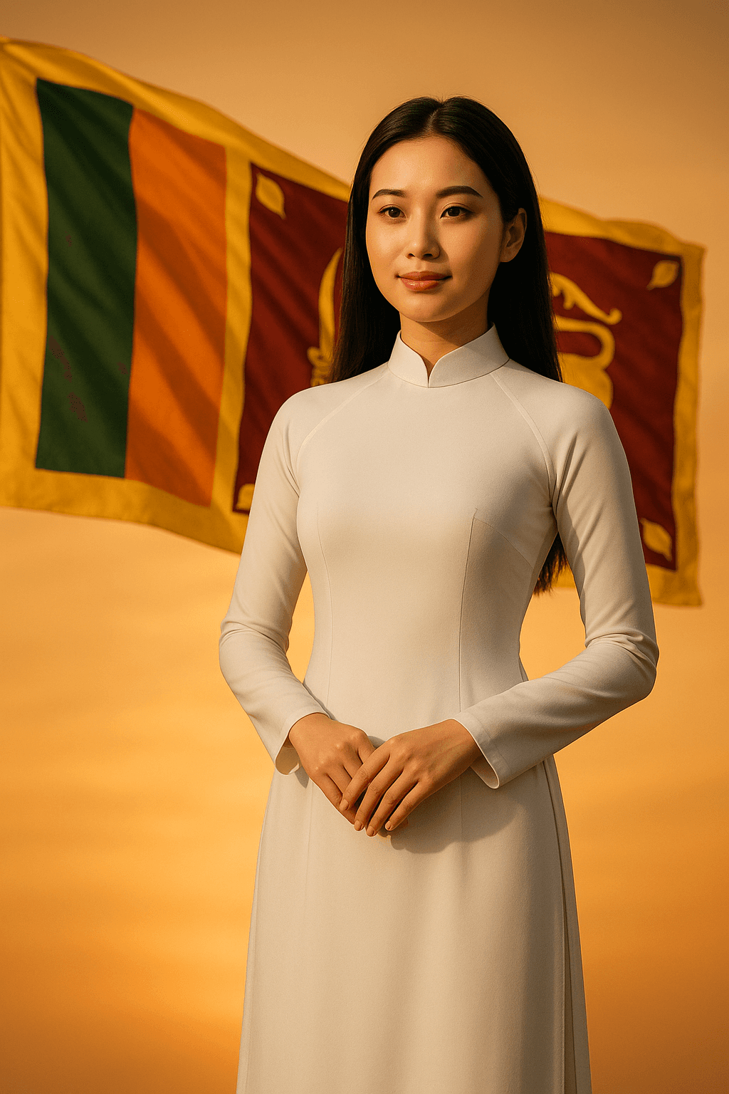 Prompt: Prompt tạo ảnh áo dài Việt Nam siêu thực, phong cách điện ảnh