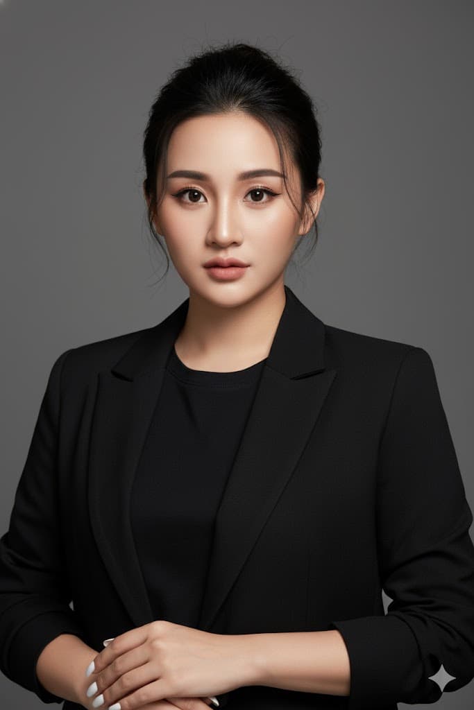 Prompt: Prompt tạo ảnh chân dung thời trang: Nét đẹp hiện đại, cuốn hút