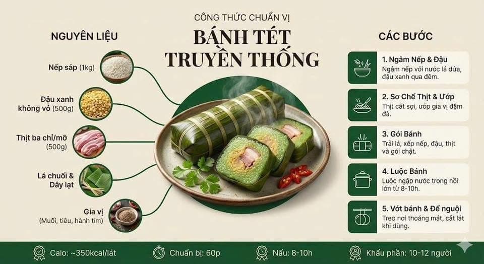 Prompt: Prompt AI tạo infographic công thức mọi món ăn chuyên nghiệp và đẹp mắt