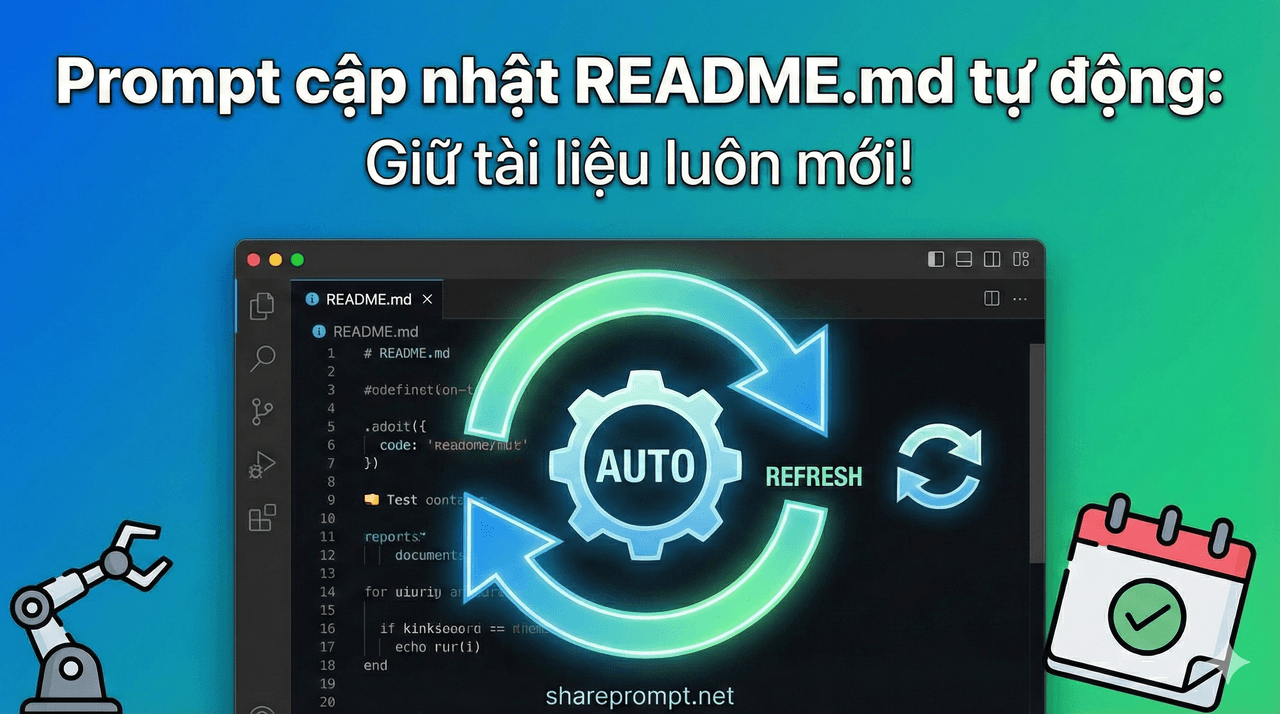 Prompt: Prompt cập nhật README.md tự động: Giữ tài liệu luôn mới!