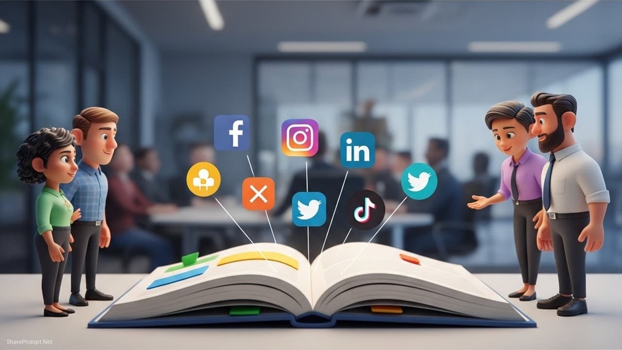 Prompt: Prompt tạo bộ hướng dẫn tương tác social media chuyên nghiệp