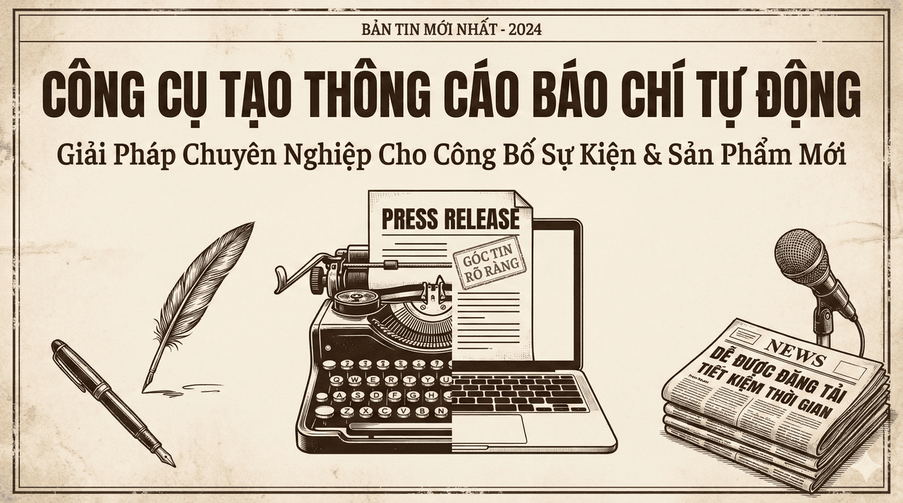 Prompt: Prompt Soạn Thông Cáo Báo Chí Ra Mắt Sản Phẩm Chuyên Nghiệp