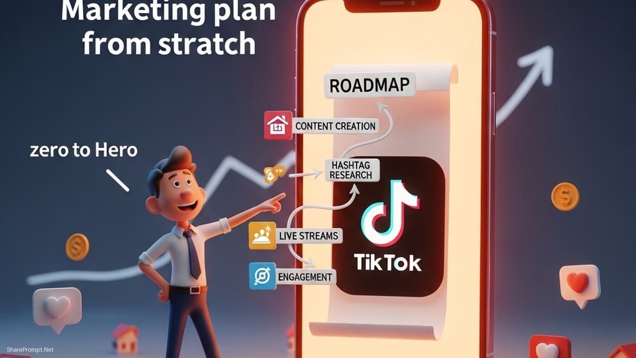 Prompt: Prompt xây kênh TikTok bất động sản triệu view