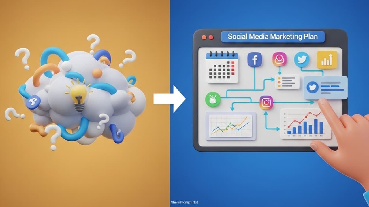 Prompt: Prompt marketing lập kế hoạch quảng cáo mạng xã hội đỉnh cao