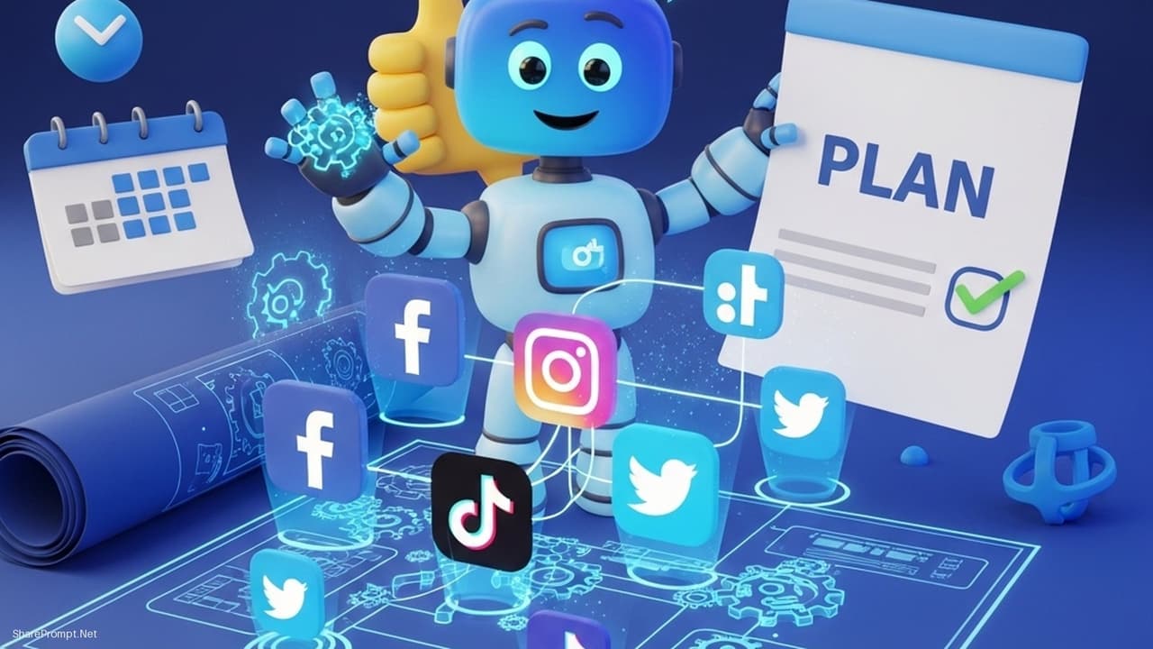 Prompt: Prompt chuyên gia xây dựng chiến lược marketing mạng xã hội tự động