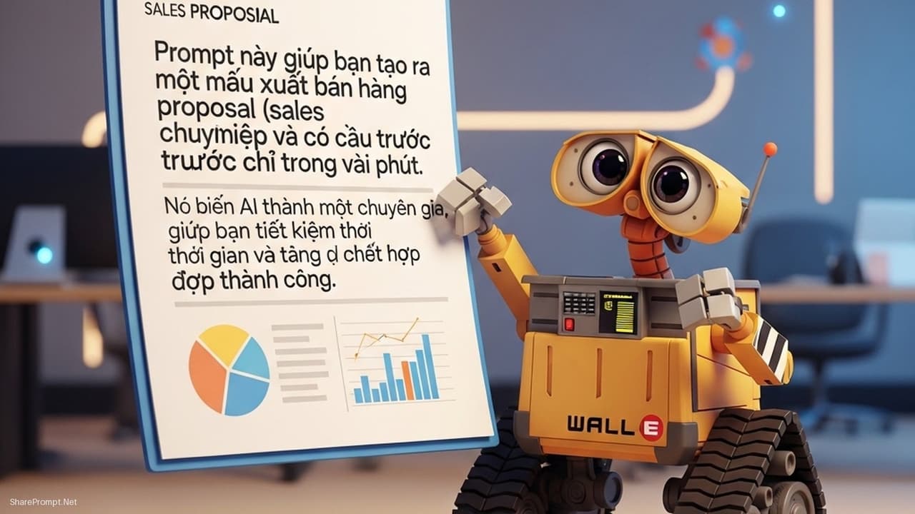 Prompt: Prompt tạo mẫu đề xuất bán hàng chuyên nghiệp và thuyết phục