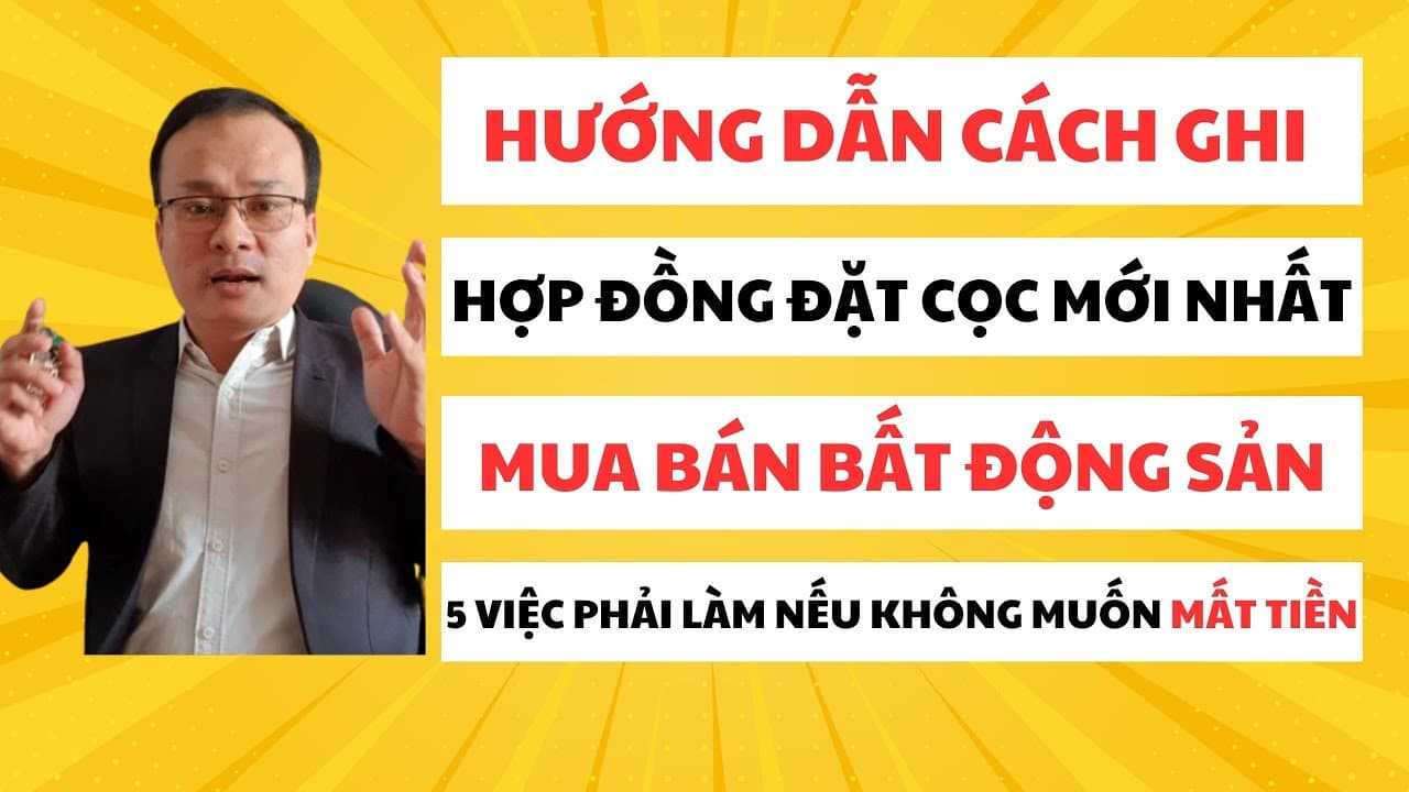 Prompt: Prompt luật sư tư vấn hợp đồng cọc bất động sản