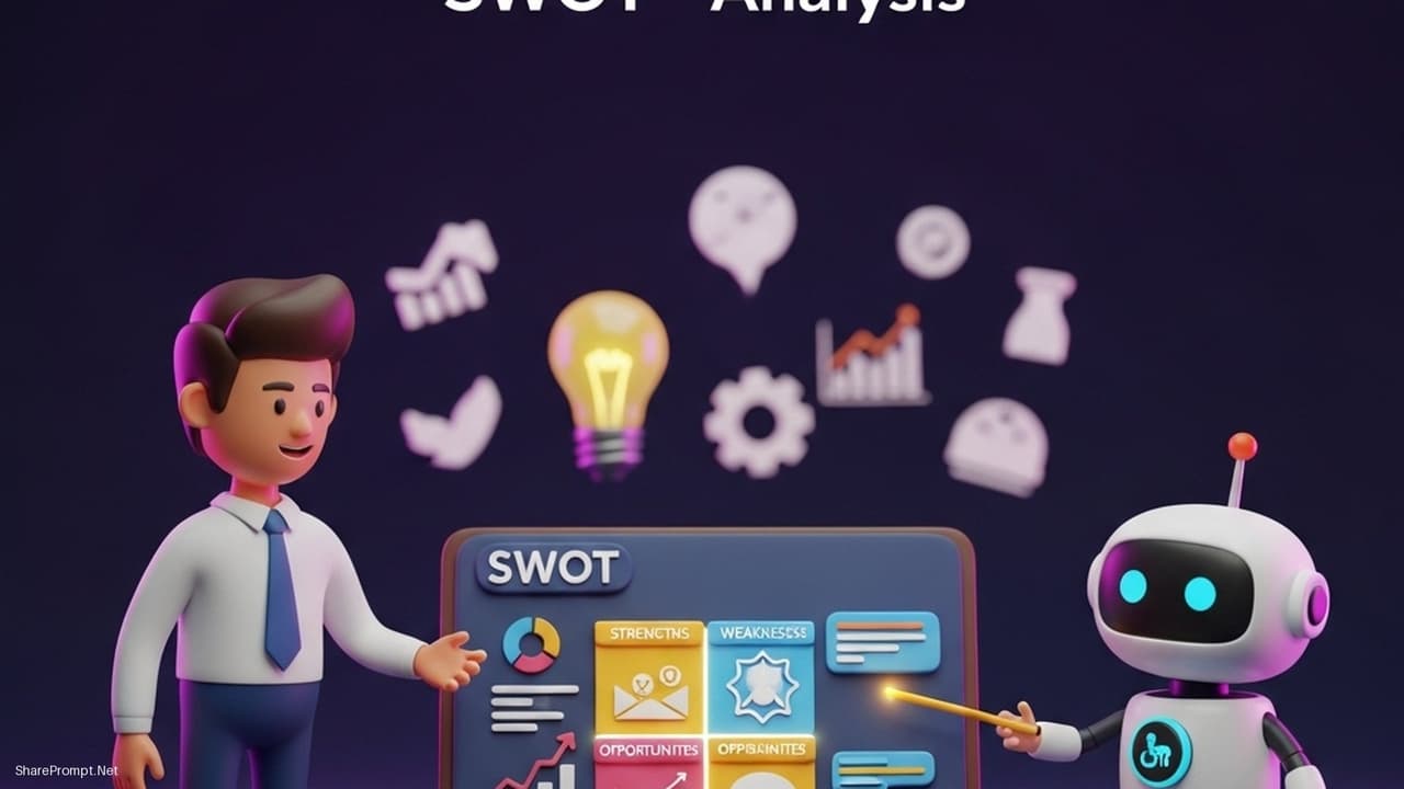 Prompt: Prompt marketing chuyên sâu để phân tích SWOT toàn diện