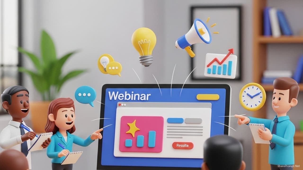 Prompt: Prompt xây dựng kịch bản webinar chuyên nghiệp thu hút khách hàng