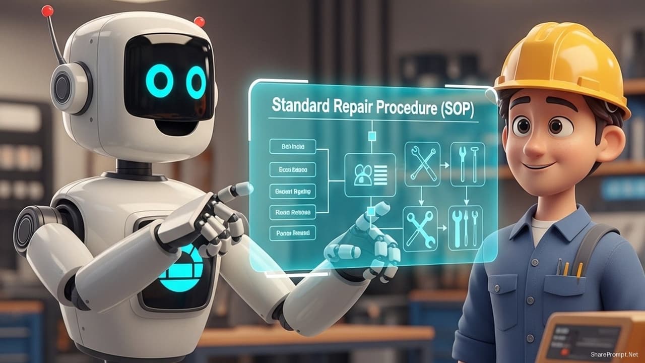 Prompt: Prompt tạo quy trình sửa chữa bảo hành chuyên nghiệp
