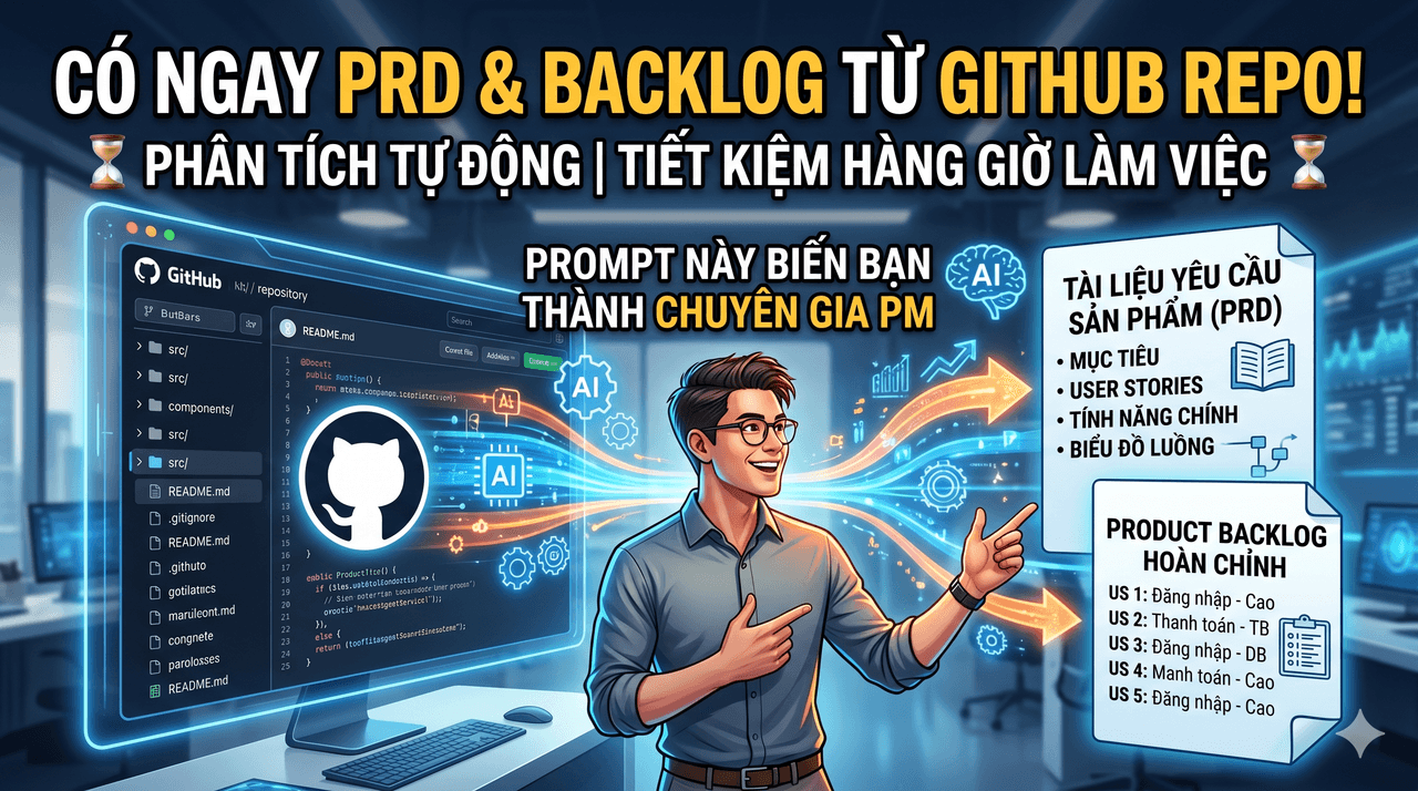 Prompt: Prompt AI phân tích GitHub Repo bất kỳ và tạo PRD hoàn chỉnh