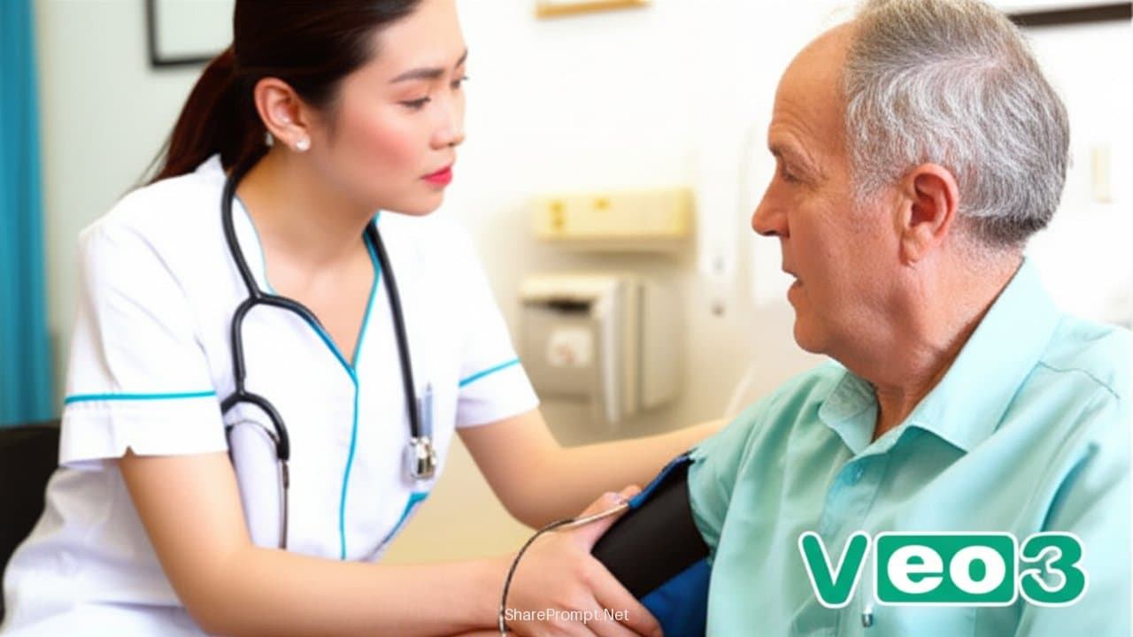 Prompt: Tạo video môi trường bệnh viện chuyên nghiệp và nhân văn