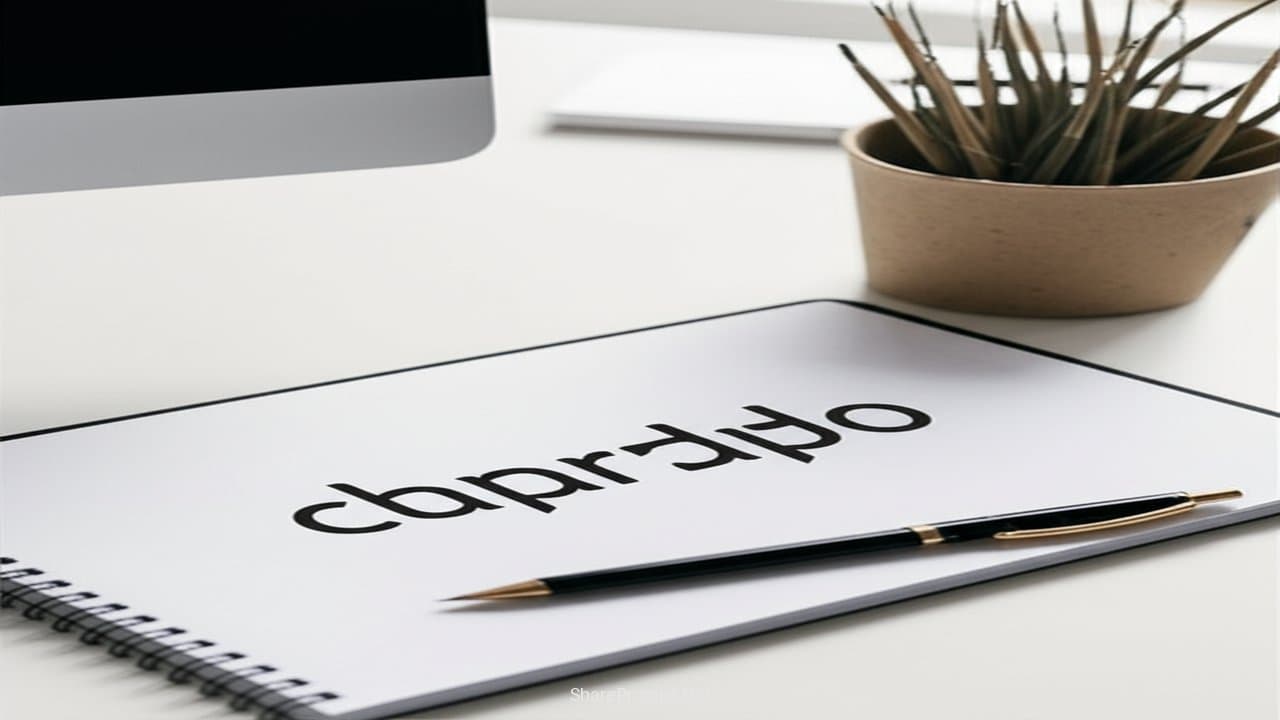 Prompt: Prompt chọn font chữ ấn tượng cho thiết kế logo