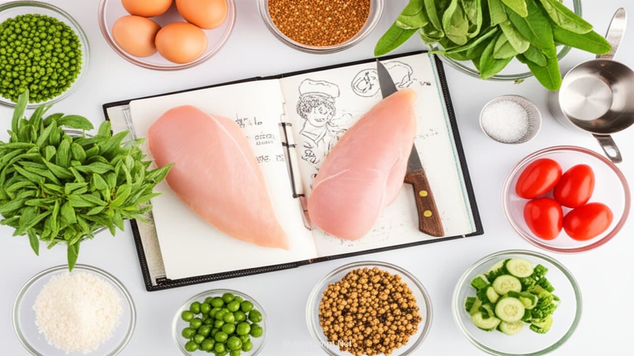Prompt: Prompt dinh dưỡng: Bí quyết tạo công thức protein cao siêu dễ