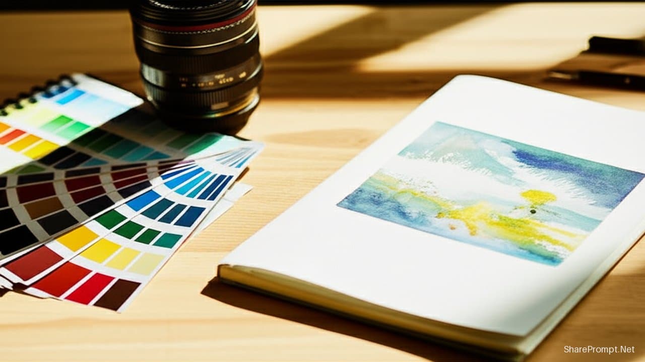 Prompt: Prompt nhiếp ảnh: Hướng dẫn phối màu chuyên nghiệp cho mọi shoot ảnh