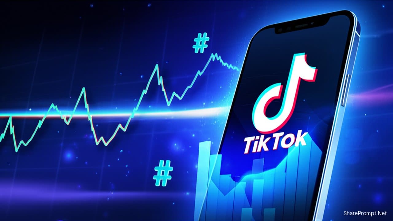 Prompt: Prompt phân tích xu hướng hashtag TikTok bùng nổ hiệu quả