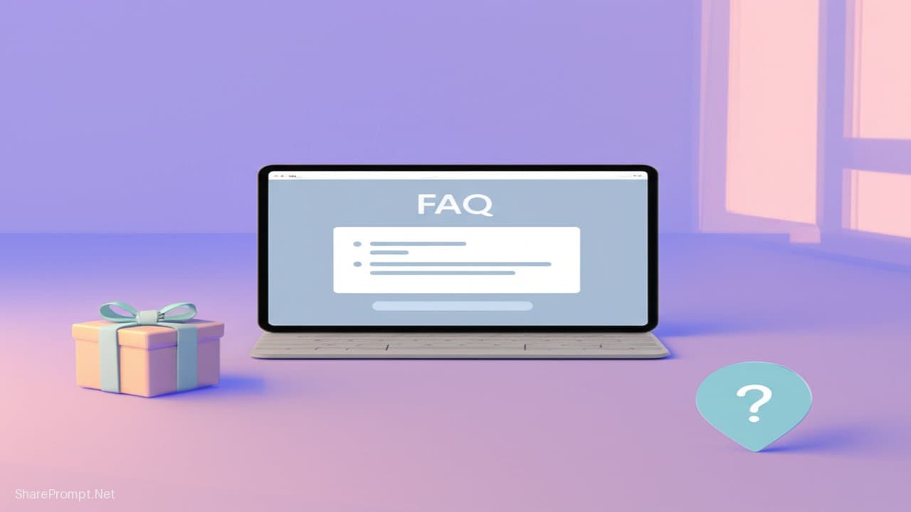 Prompt: Prompt tạo FAQs chuyên nghiệp cho shop Etsy, thu hút khách hàng