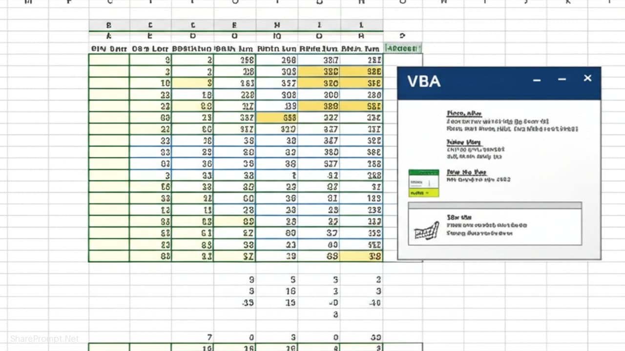 Prompt: Prompt tạo hàm VBA tùy chỉnh, nâng cao hiệu suất phân tích dữ liệu Excel