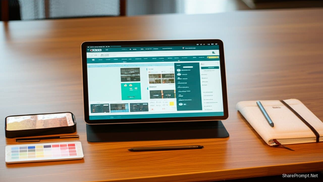 Prompt: Prompt tạo hướng dẫn thiết kế UI/UX chuyên nghiệp đẳng cấp toàn cầu