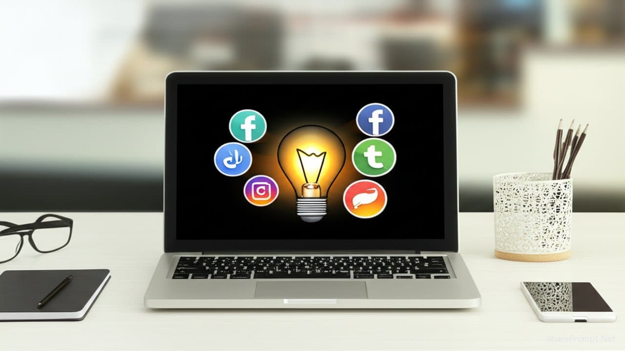 Prompt: Prompt ý tưởng content độc đáo giúp marketing mạng xã hội bùng nổ